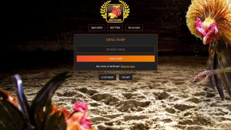 Sảnh game đá gà trực tuyến Huto89